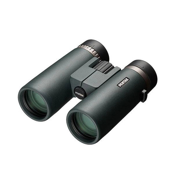 Pair of binoculars with Pentax logo on a white background