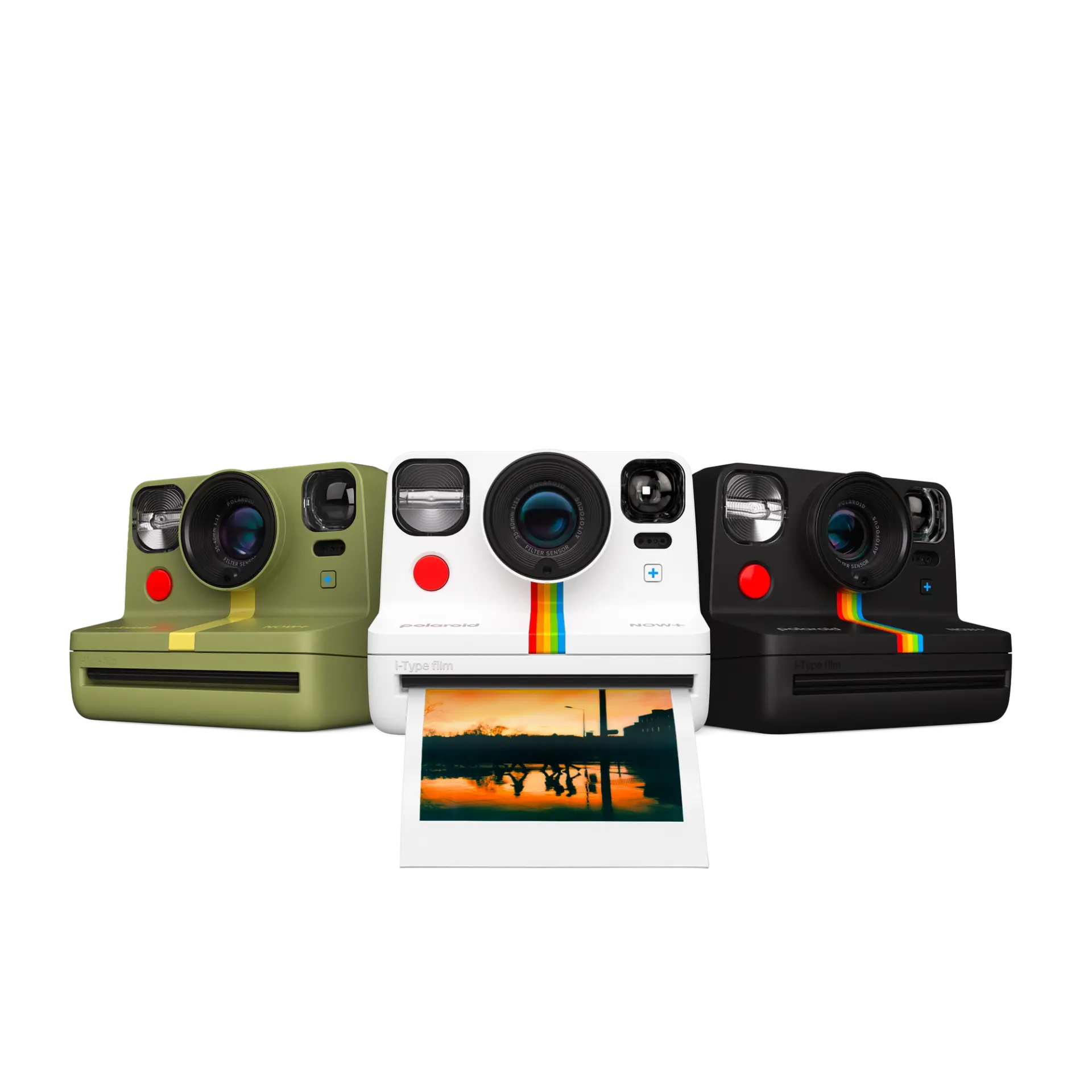 Polaroid Now+ Generation 2 i-Type Instant Camera + 5 Lens Filters - Black