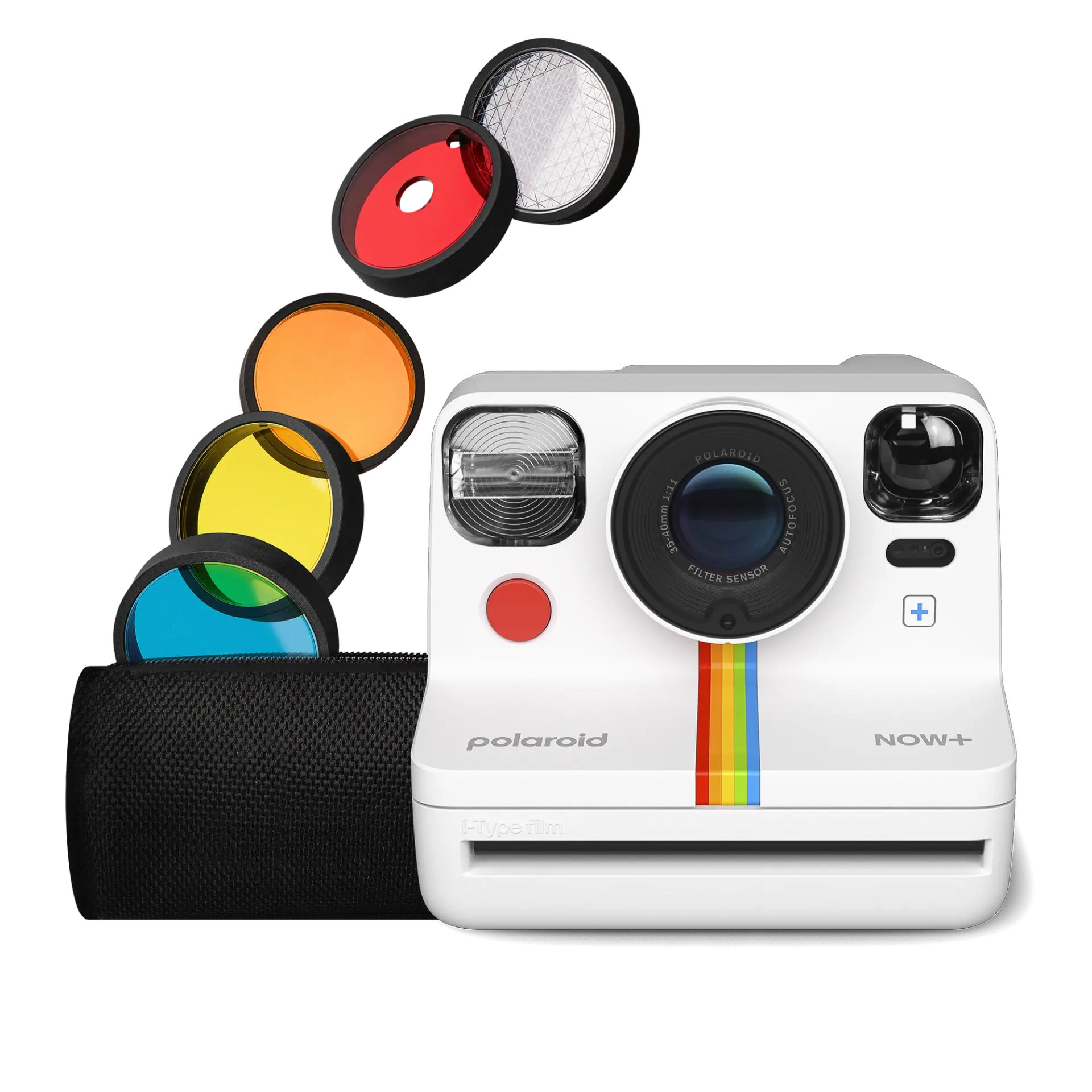 Polaroid Now+ Generation 2 i-Type Instant Camera + 5 Lens Filters - White