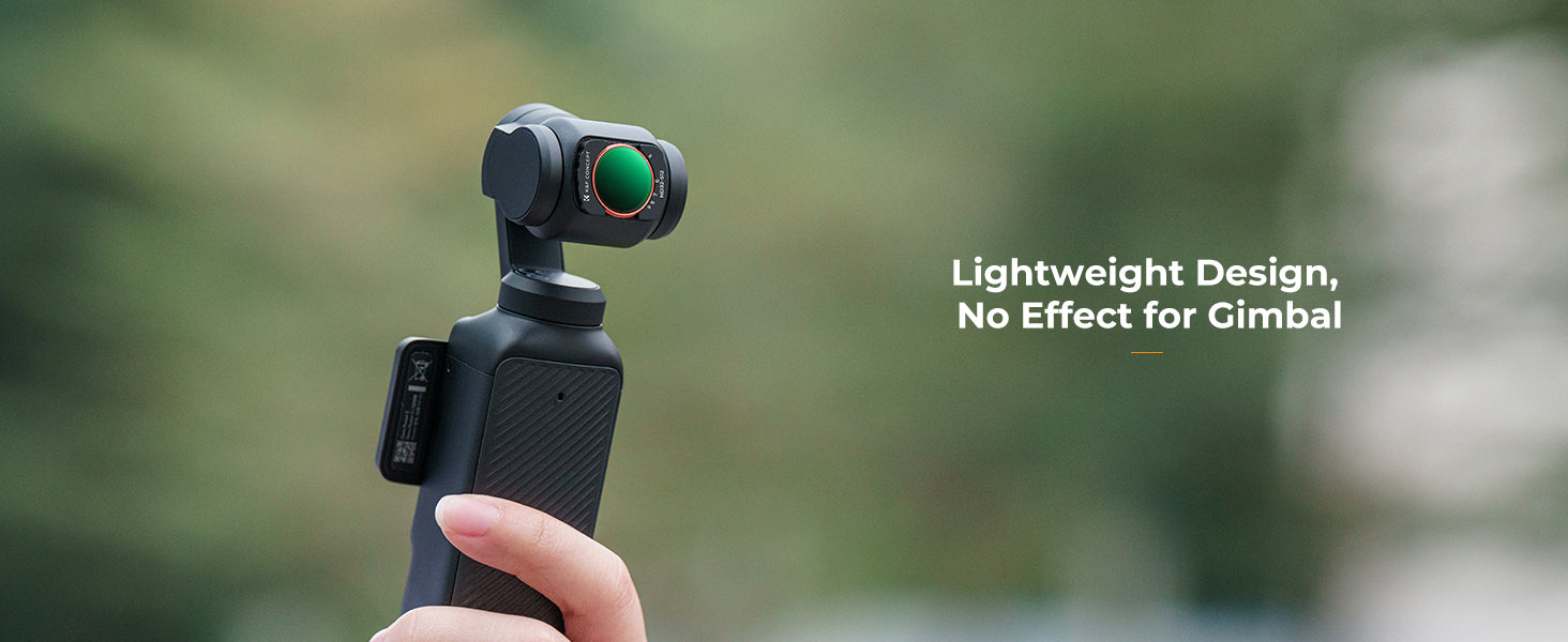K&F Concept Variable ND2-32 + ND32-512 Filter Kit Compatible with DJI Osmo Pocket 3