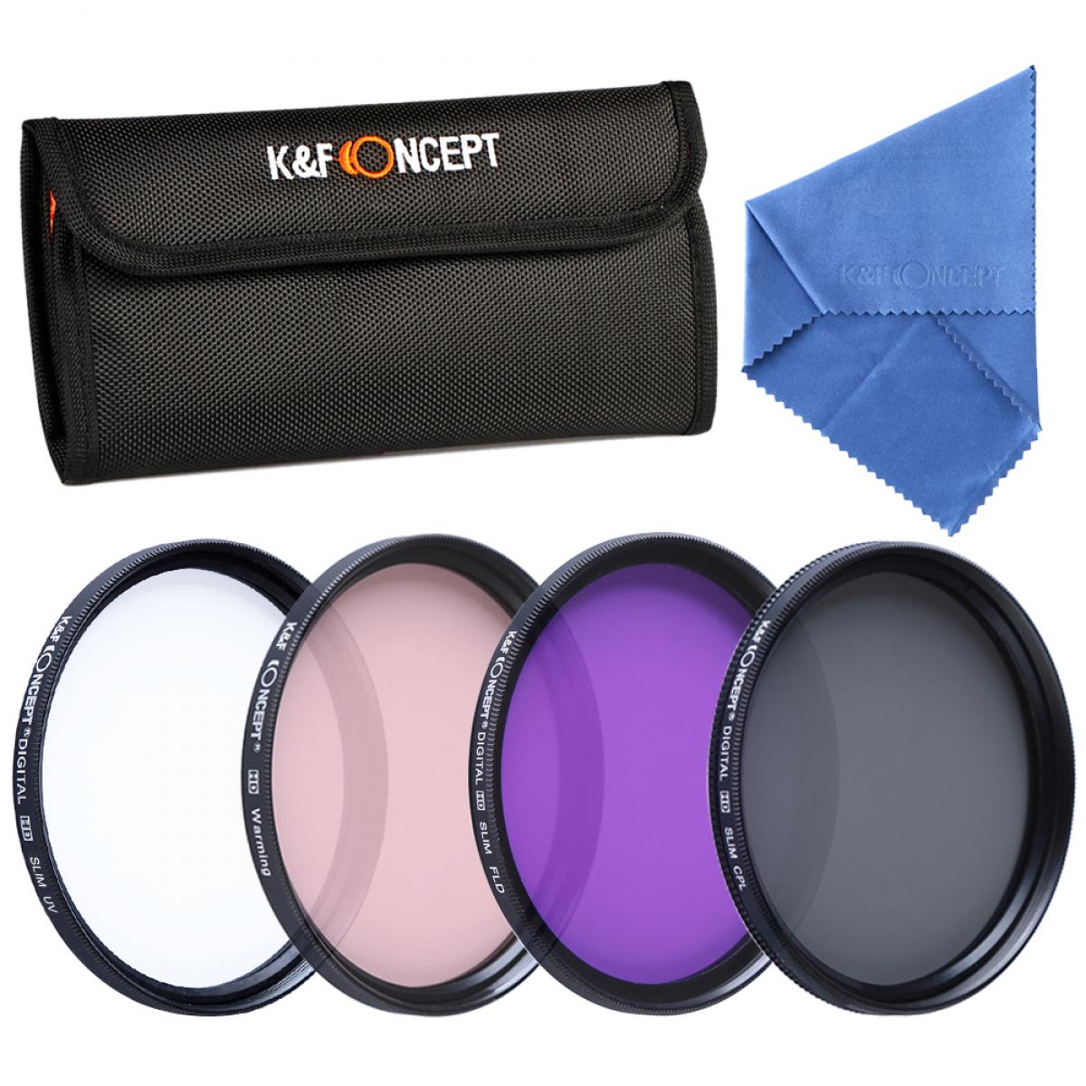 K&F 52mm Filter Set (UV, CPL, FLD, Warm)
