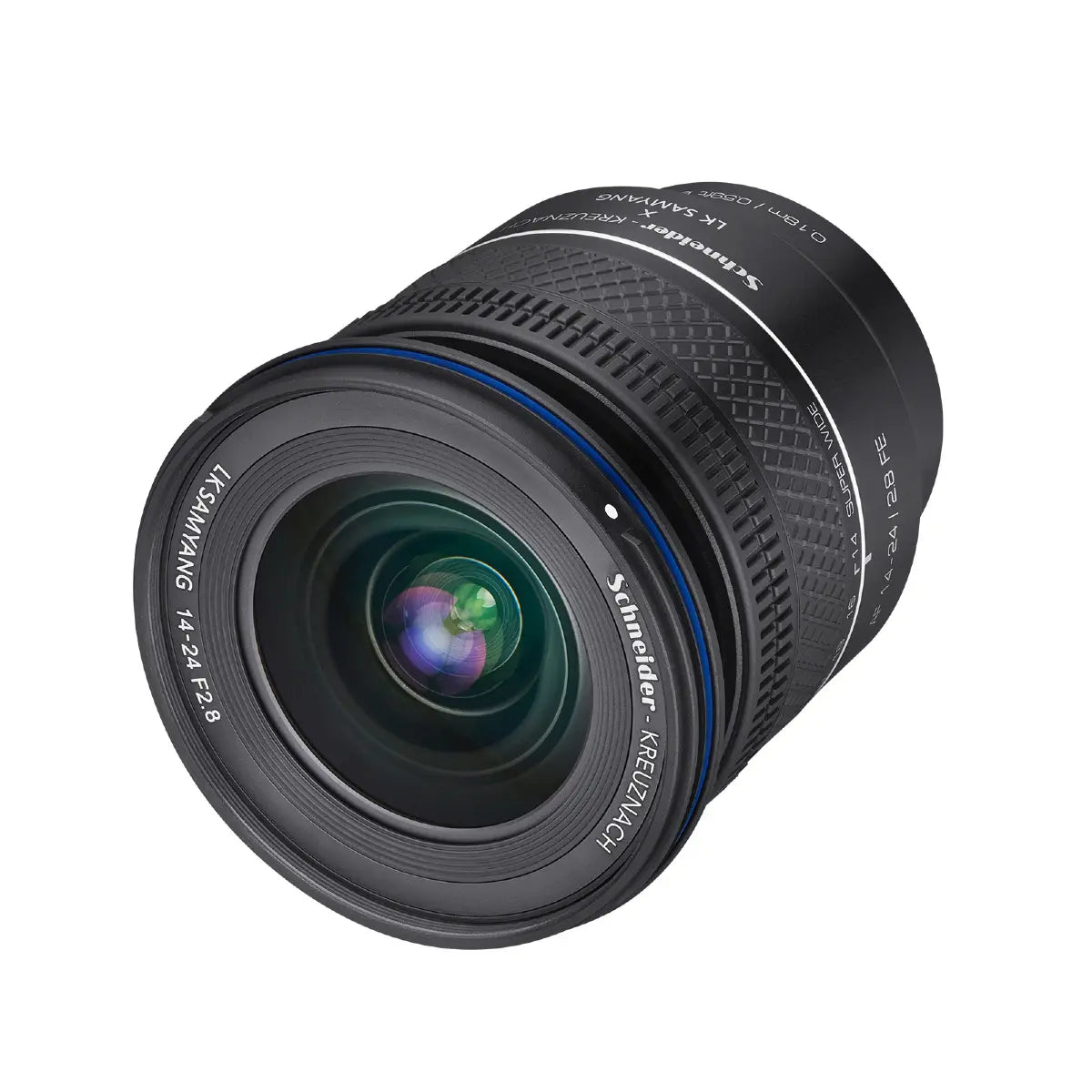 Samyang AF 14-24mm F2.8 - Sony FE front side angle