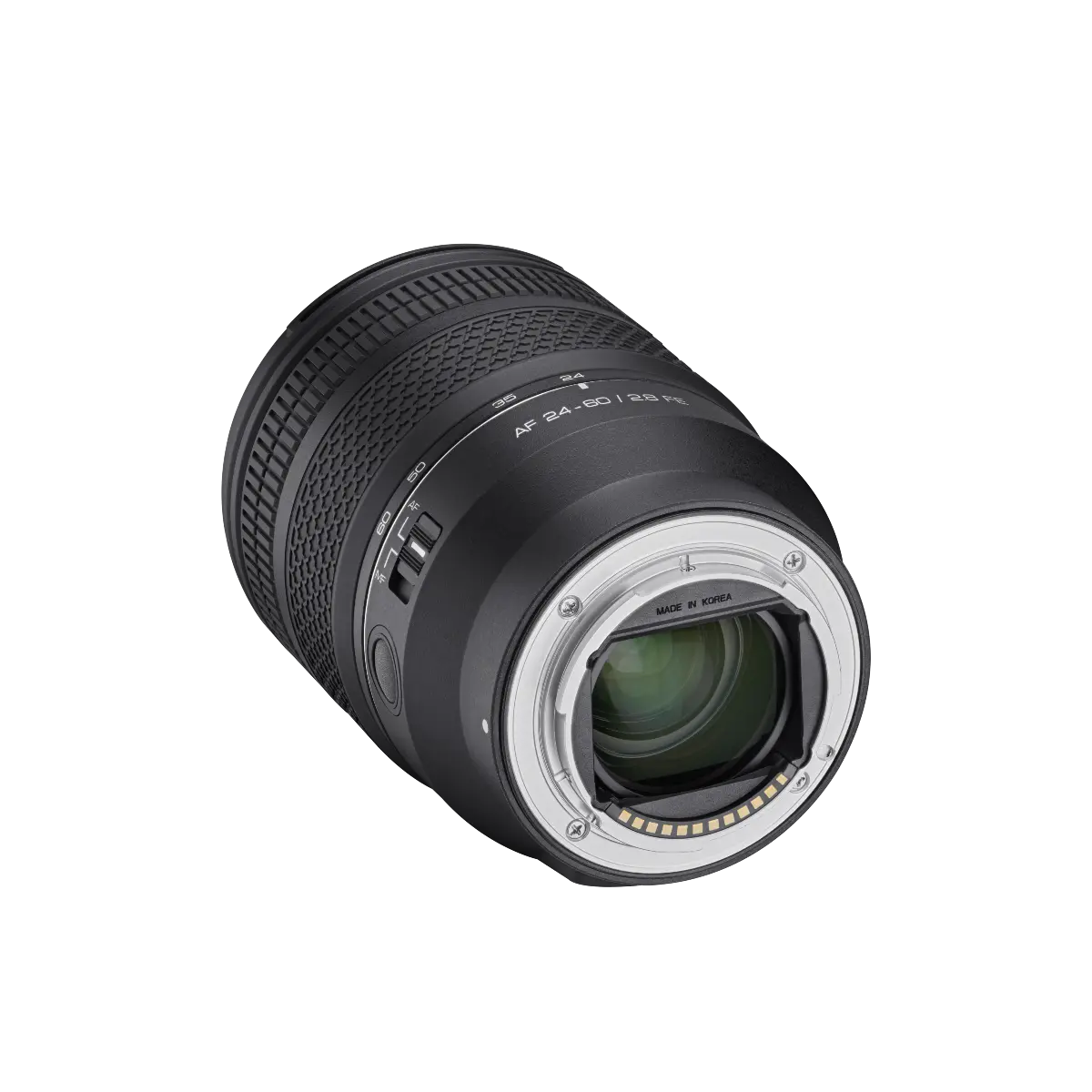Camera lens on a white background