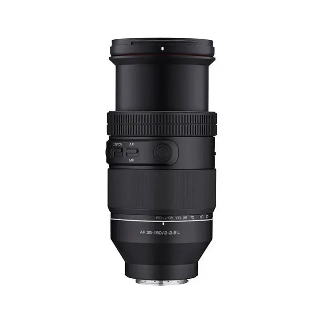 Camera lens on a white background