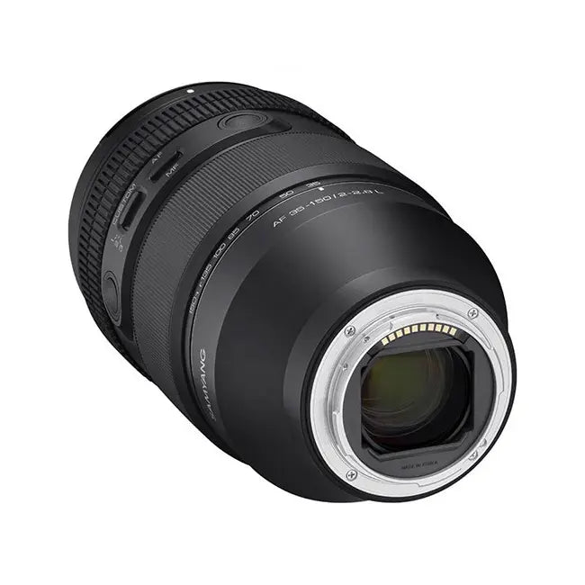 Camera lens on a white background