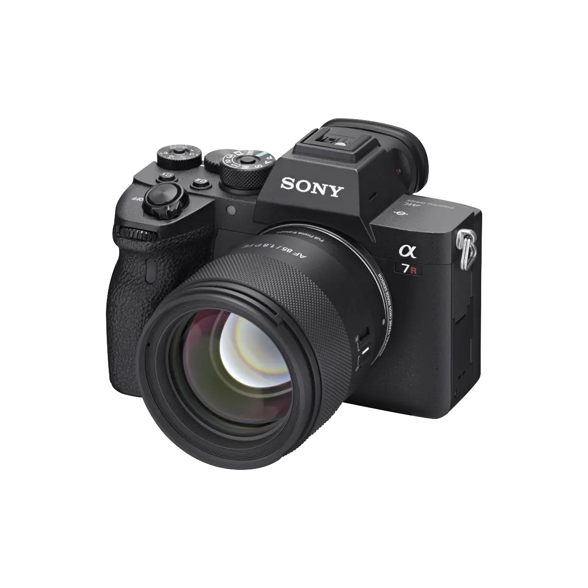 Sony camera on a white background