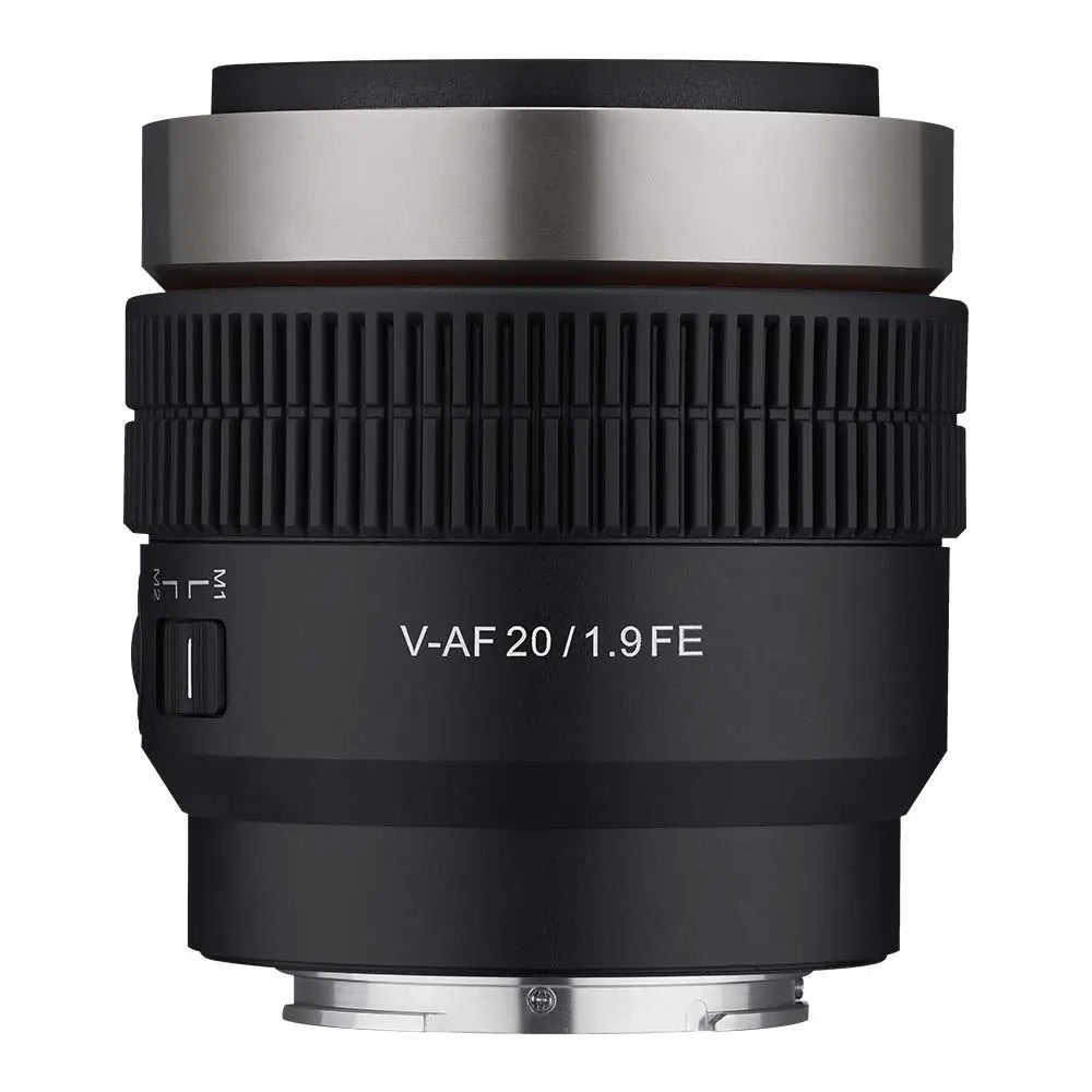 Samyang V-AF 20mm T1.9 Sony FE top