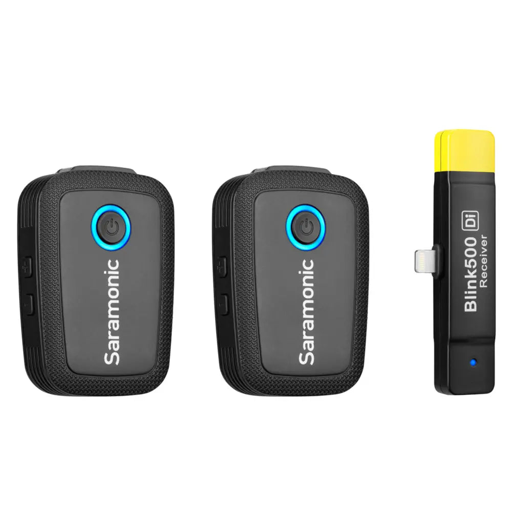 Saramonic Blink 500 B4 Wireless Microphone System with Lightning Connector – Dual Transmitter Set for iOS