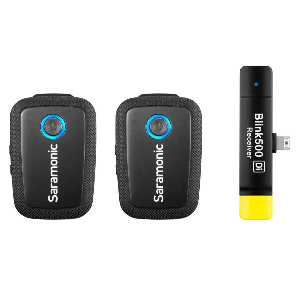 Saramonic Blink 500 B4 Wireless Microphone System with Lightning Connector – Dual Transmitter Set for iOS