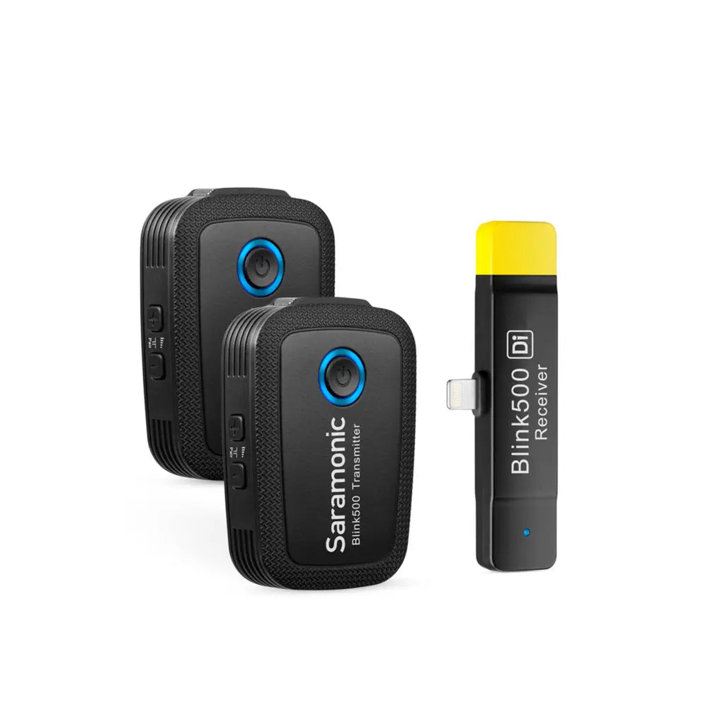 Saramonic Blink 500 B4 Wireless Microphone System with Lightning Connector – Dual Transmitter Set for iOS