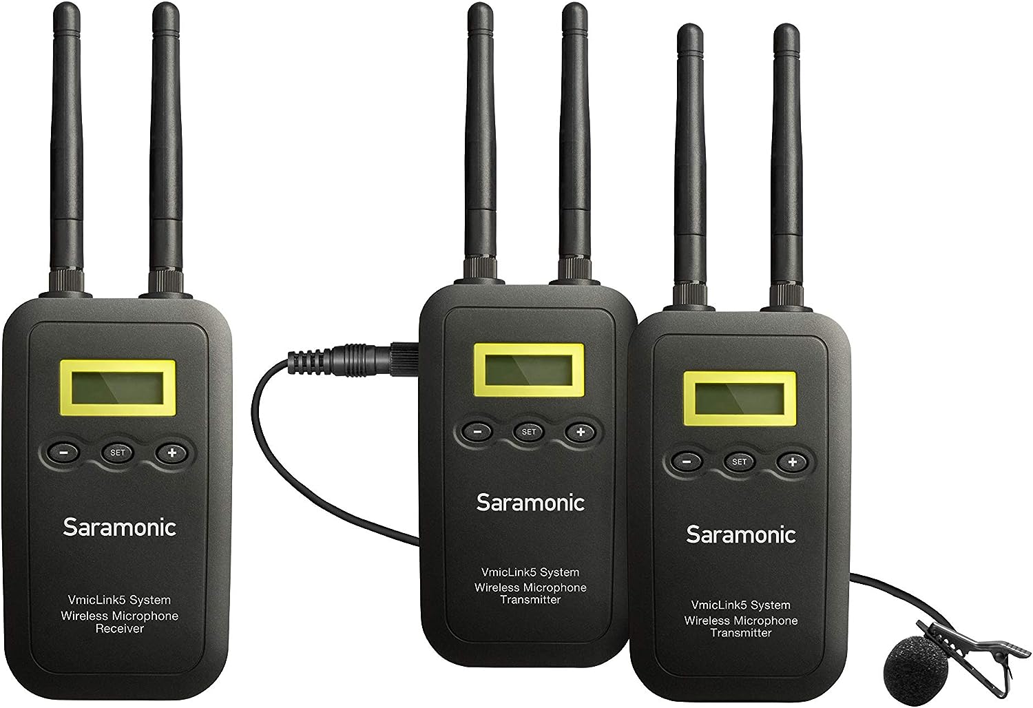 Saramonic VmicLink5 TX+TX+RX Wireless Microphone System