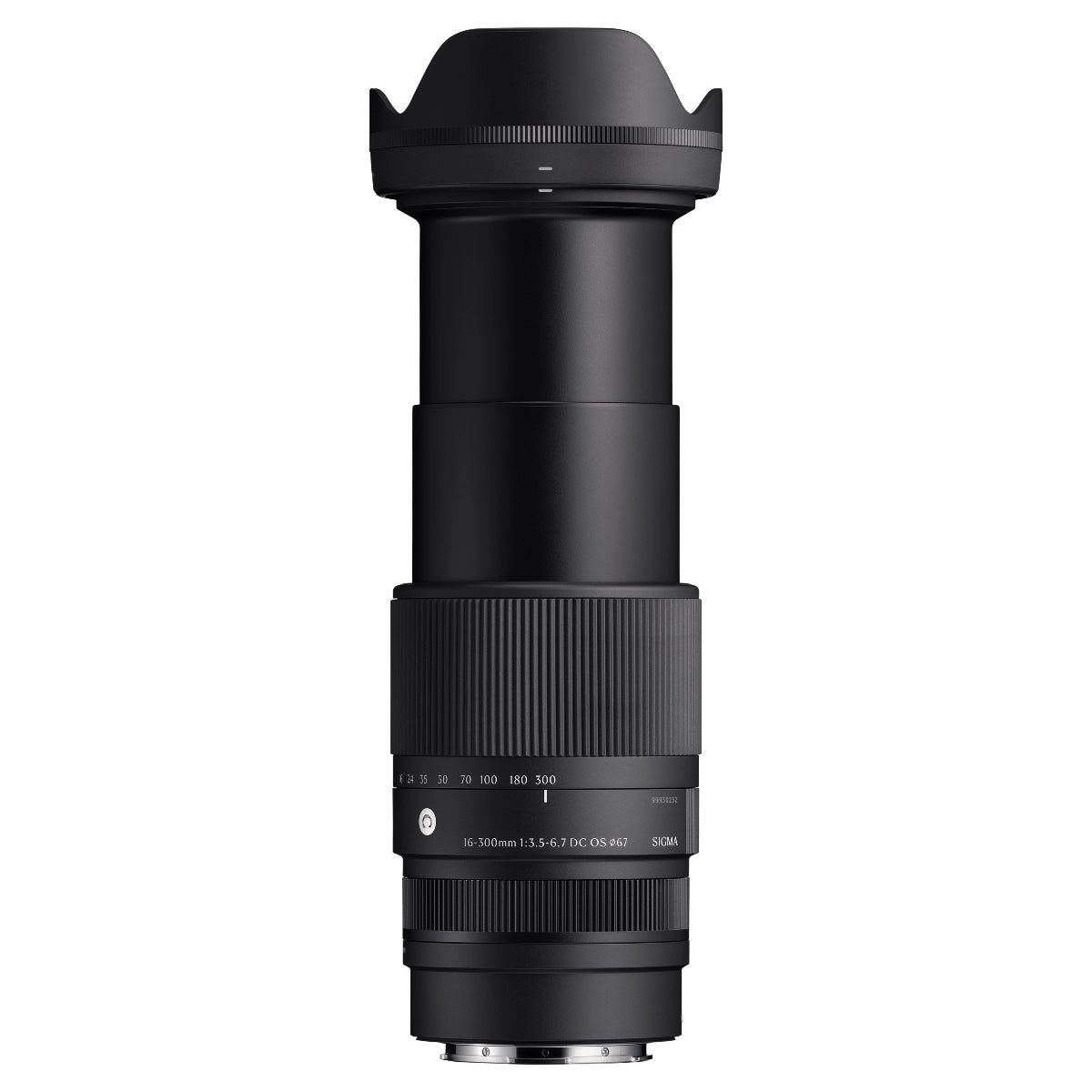 Sigma 16-300mm F3.5-6.7 DC OS Contemporary top angle with lens barrel extended
