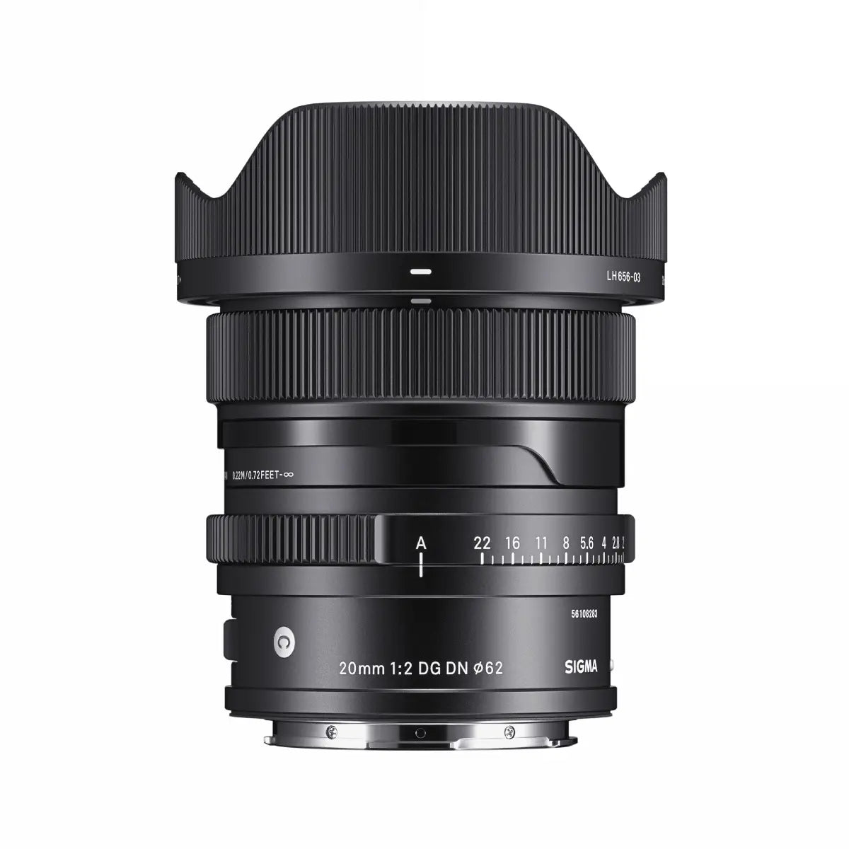 Sigma AF 20mm F/2 DG I Contemporary Lens - L Mount top