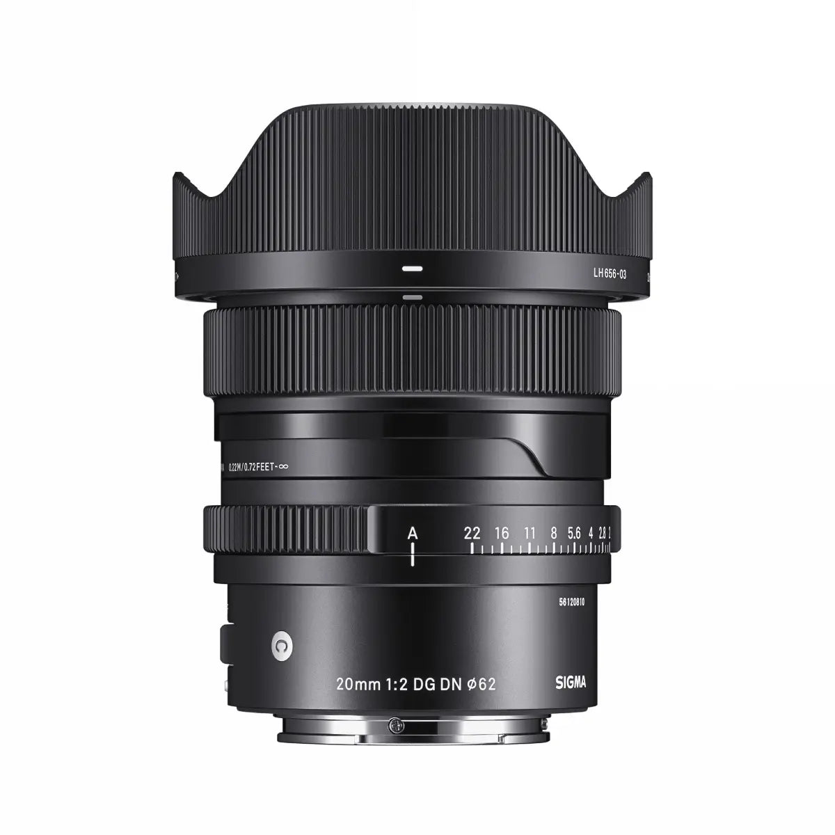Sigma AF 20mm F/2 DG I Contemporary Lens - Sony E- Fit top with lens hood