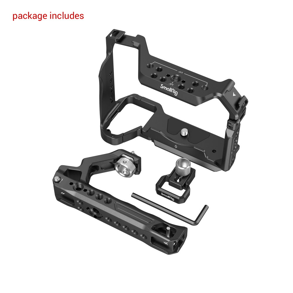 SmallRig Basic Cage Kit for Sony Alpha 7R V/Alpha 7 IV/Alpha 7S III 3668B product photo of contents