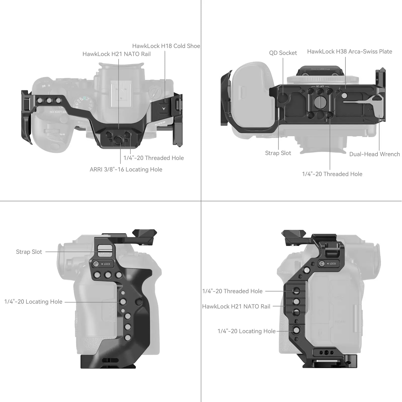 SmallRig Cage for Canon EOS R6 Mark II