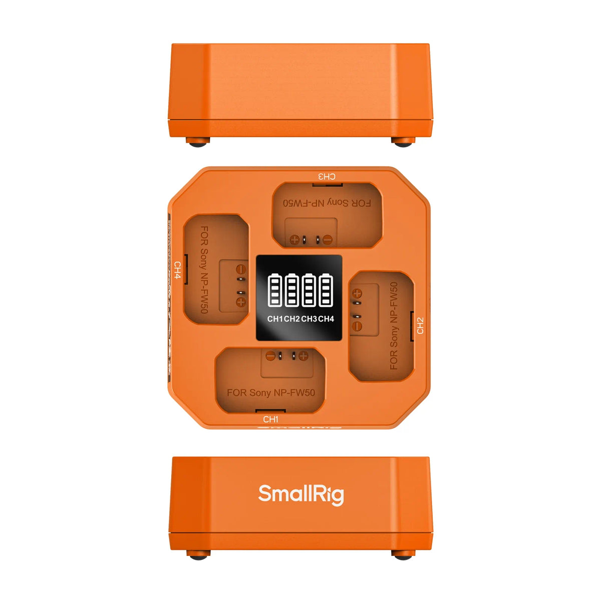 SmallRig Four-Channel Camera Battery Charger for Sony NP-FW50 Batteries