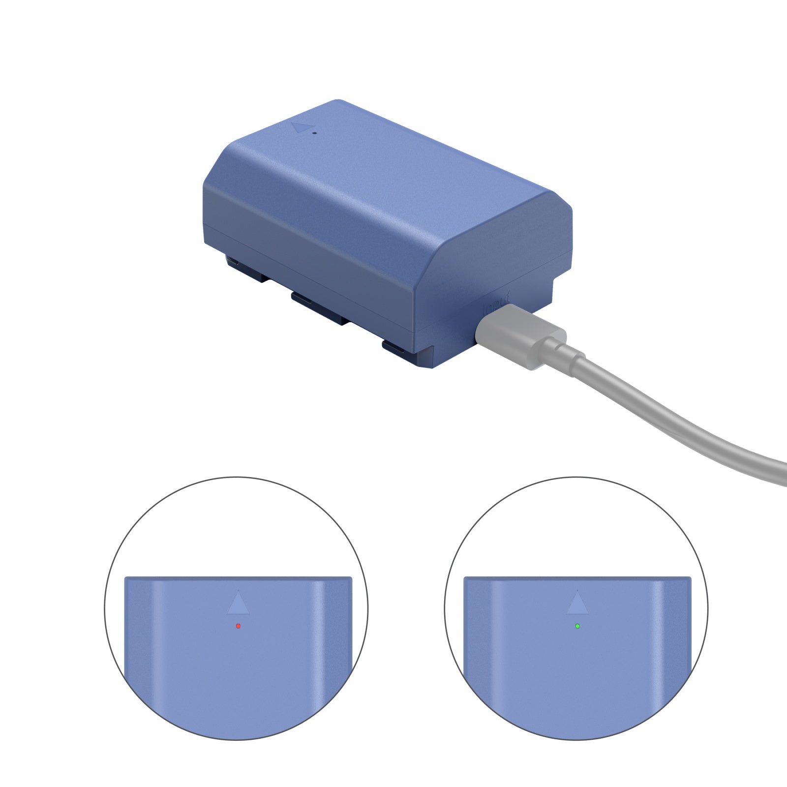 SmallRig NP-FZ100 USB-C Rechargeable Camera Battery 4265B product photo with battery on charge