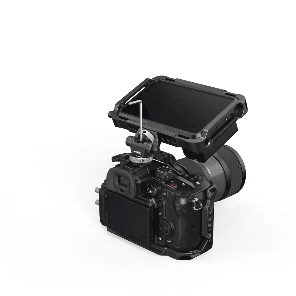 SmallRig Swivel and Tilt Adjustable Monitor Mount with Cold Shoe Mount