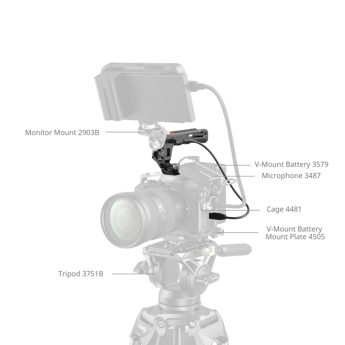 SmallRig Top Handle with Rec Trigger (ARRI Locating Screw) 4927