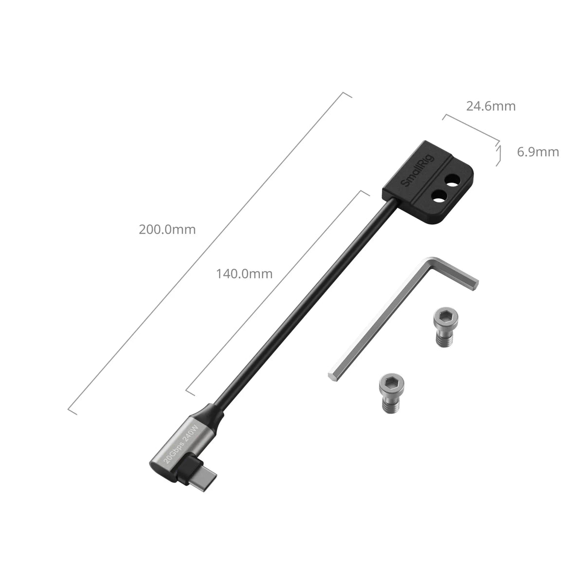 SmallRig USB-C Data Cable (Male to Female)