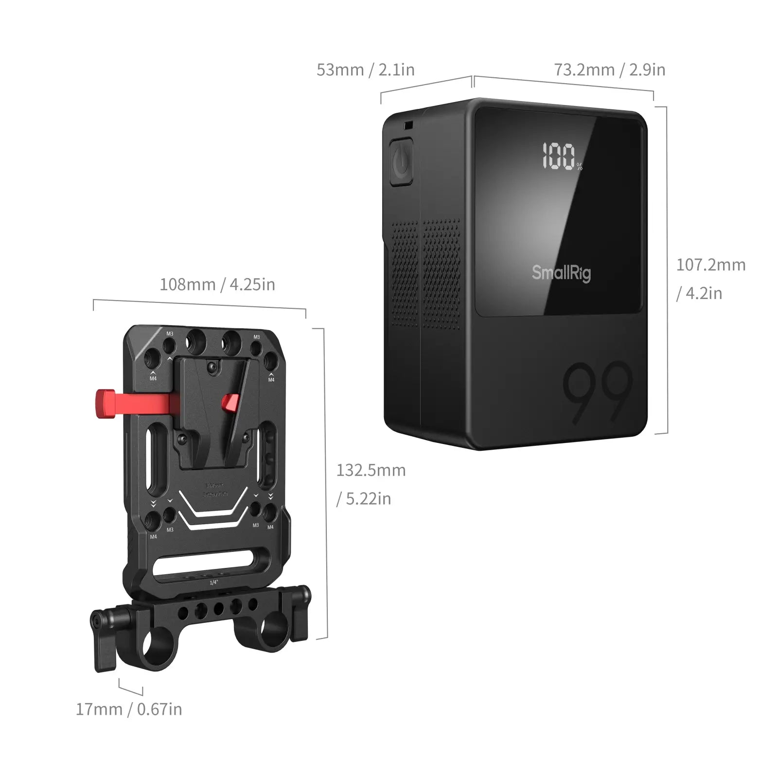 SmallRig VB99 Mini V Mount Battery (Kit)
