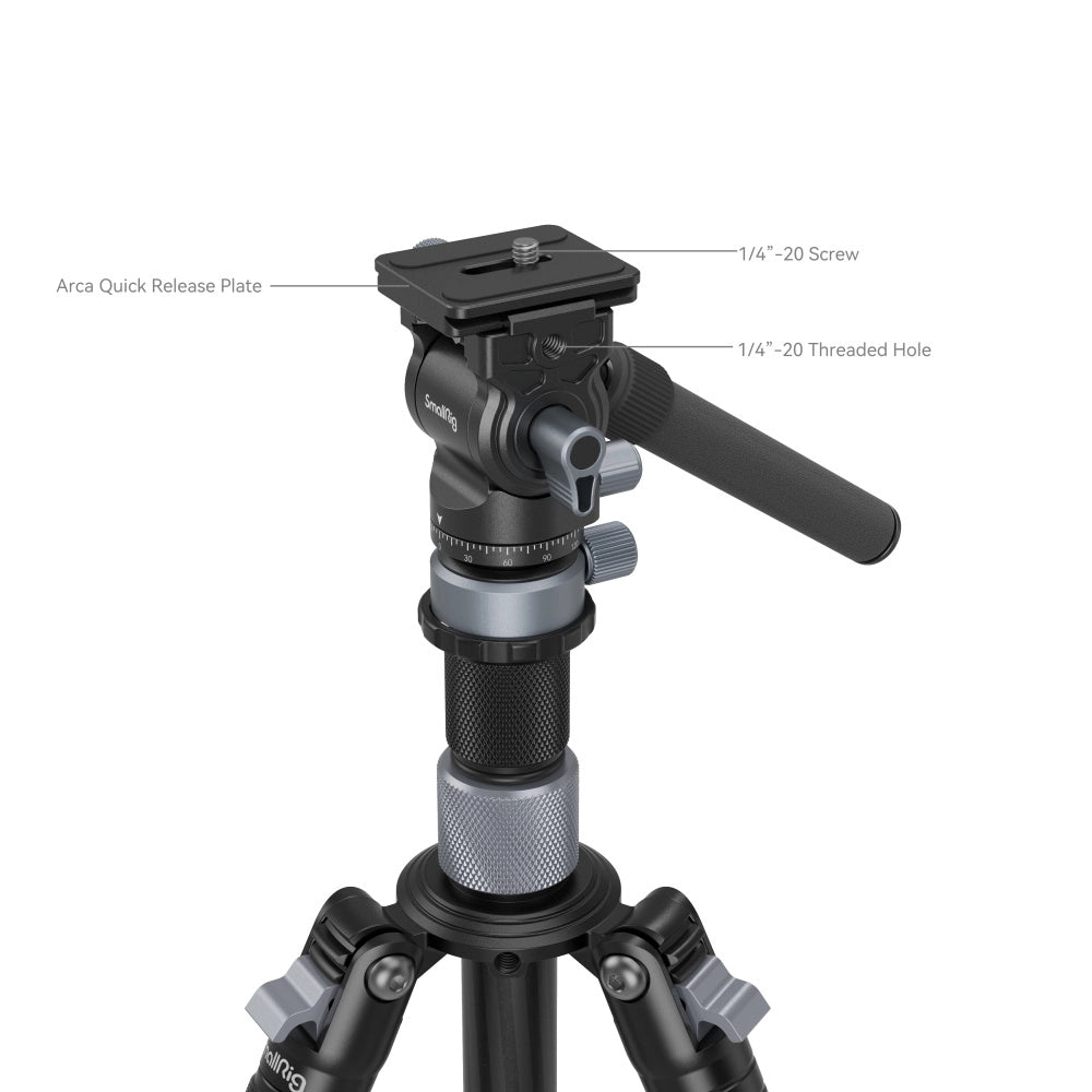 Smallrig travel video tripod kit 4221 head with measurements