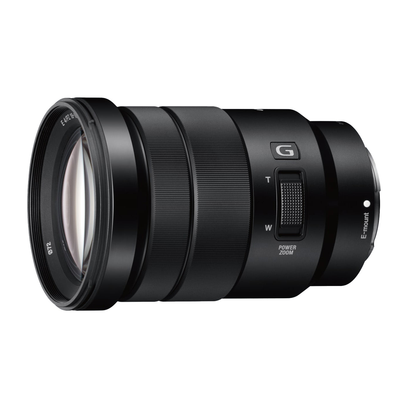 Sony E PZ 18-105mm f4 G OSS Standard Zoom Lens side angle