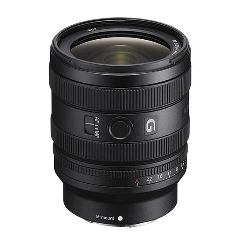 Sony FE 24-50mm F2.8 G Lens top angle
