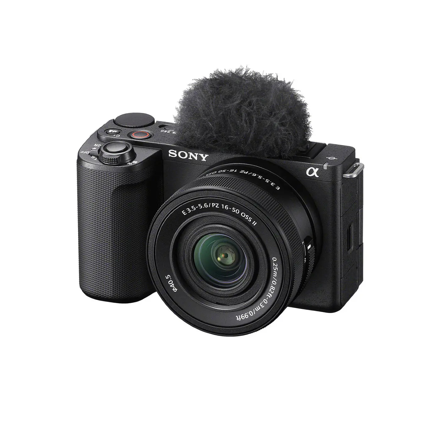 Sony ZV-10 II Kit with 16-50mm Lens front angle from top