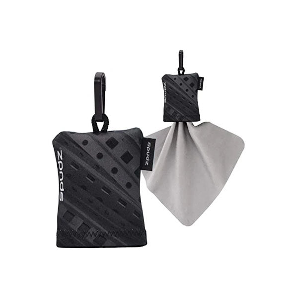 Spudz 10x10 Micro Fibre Lens Cloth In Pouch - 8mm Film On Black