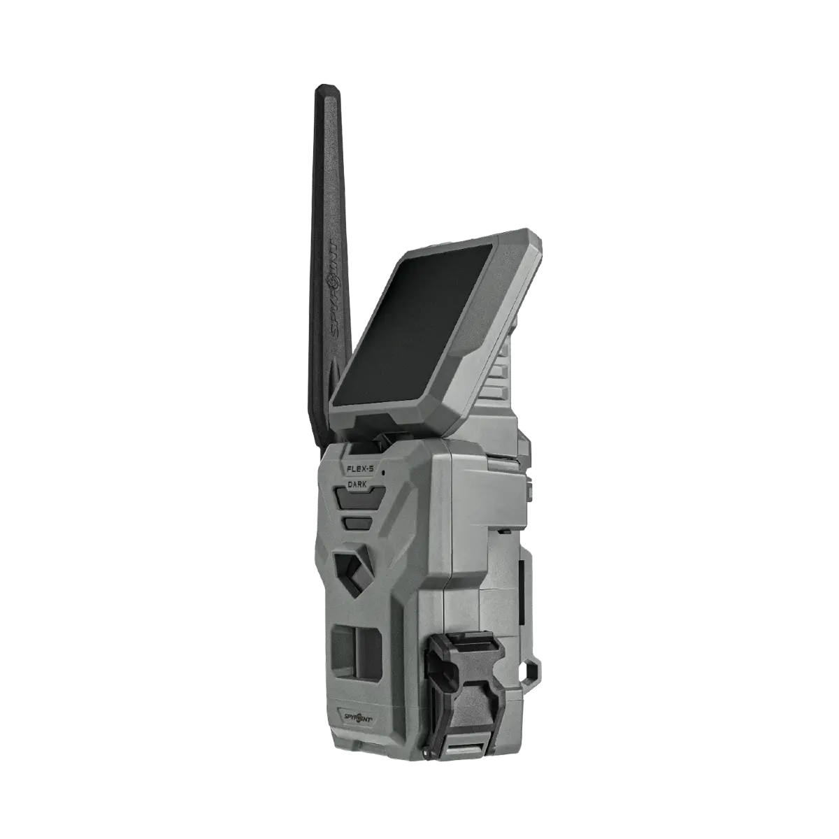 Spypoint Flex-S-Dark solar trail camera side angle