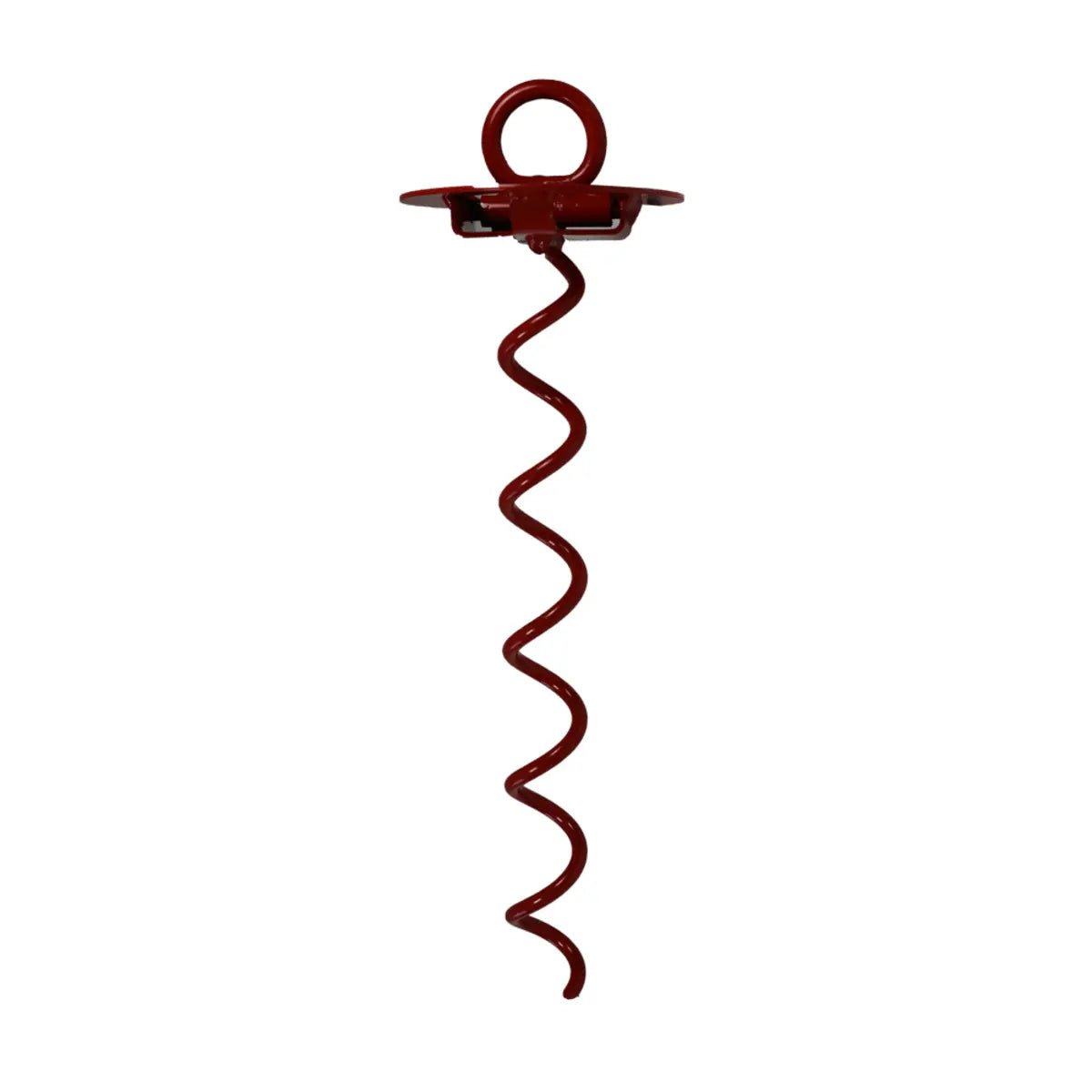 Brown spiral anchor on a white background