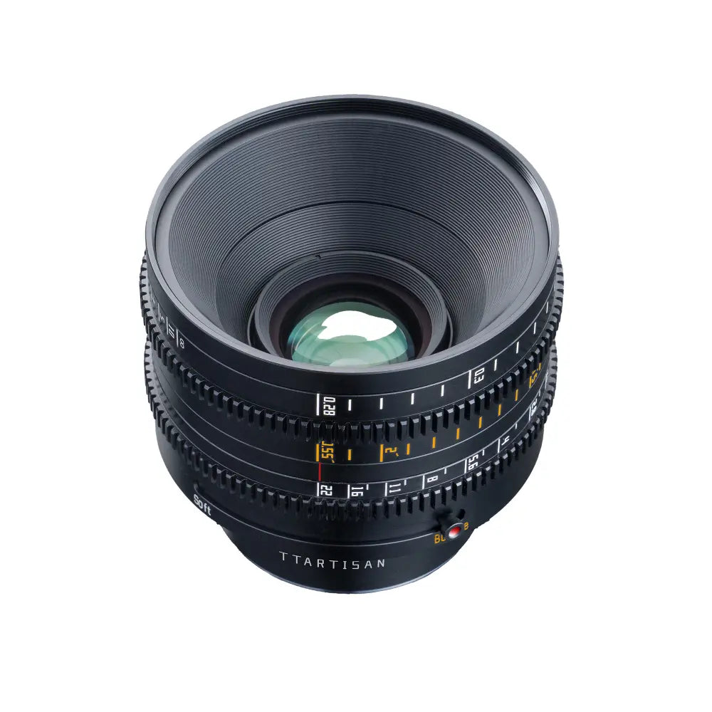TTArtisan 35mm T2.1 Dual Bokeh Fuji X Mount top front
