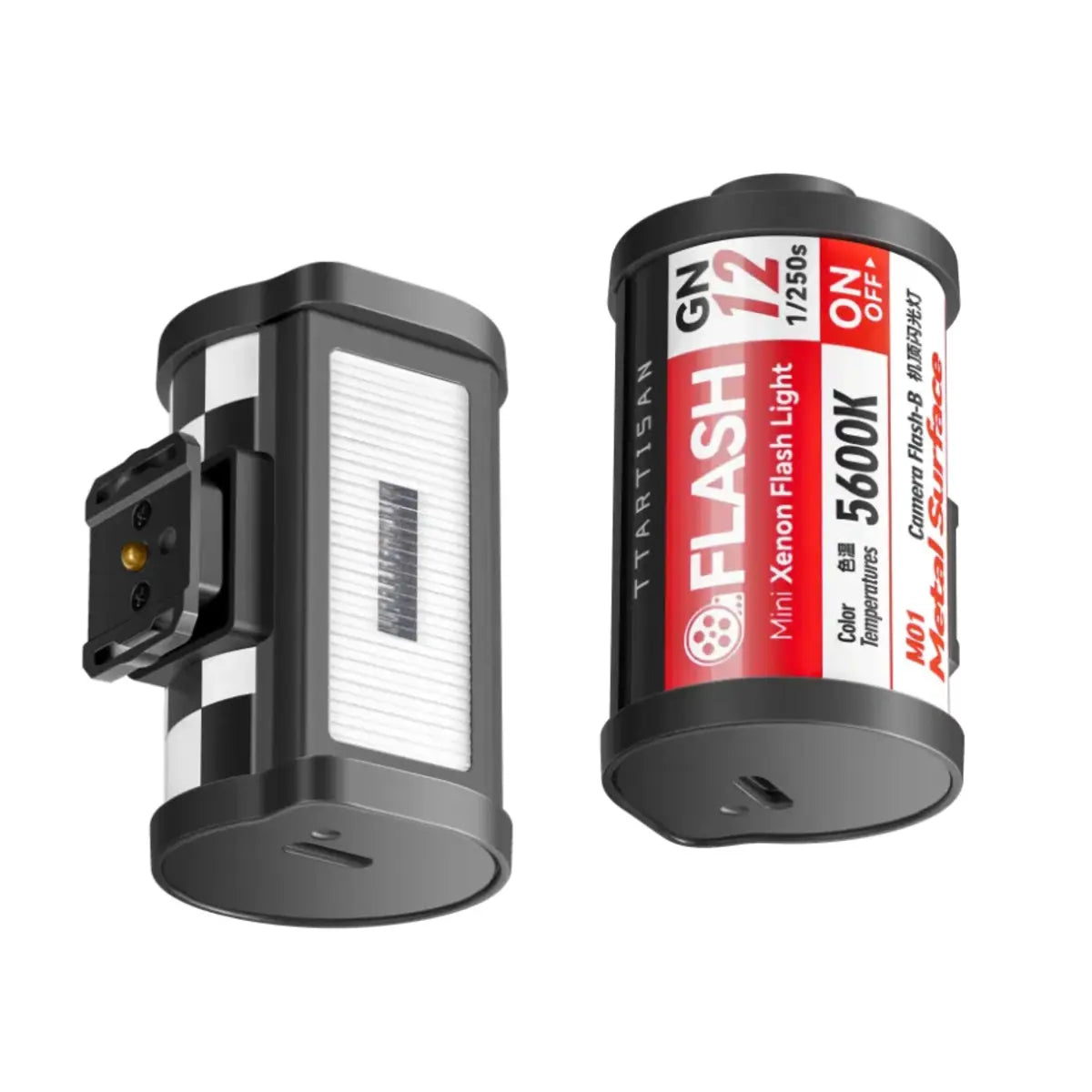 TTArtisan Mini Flash front and back angle