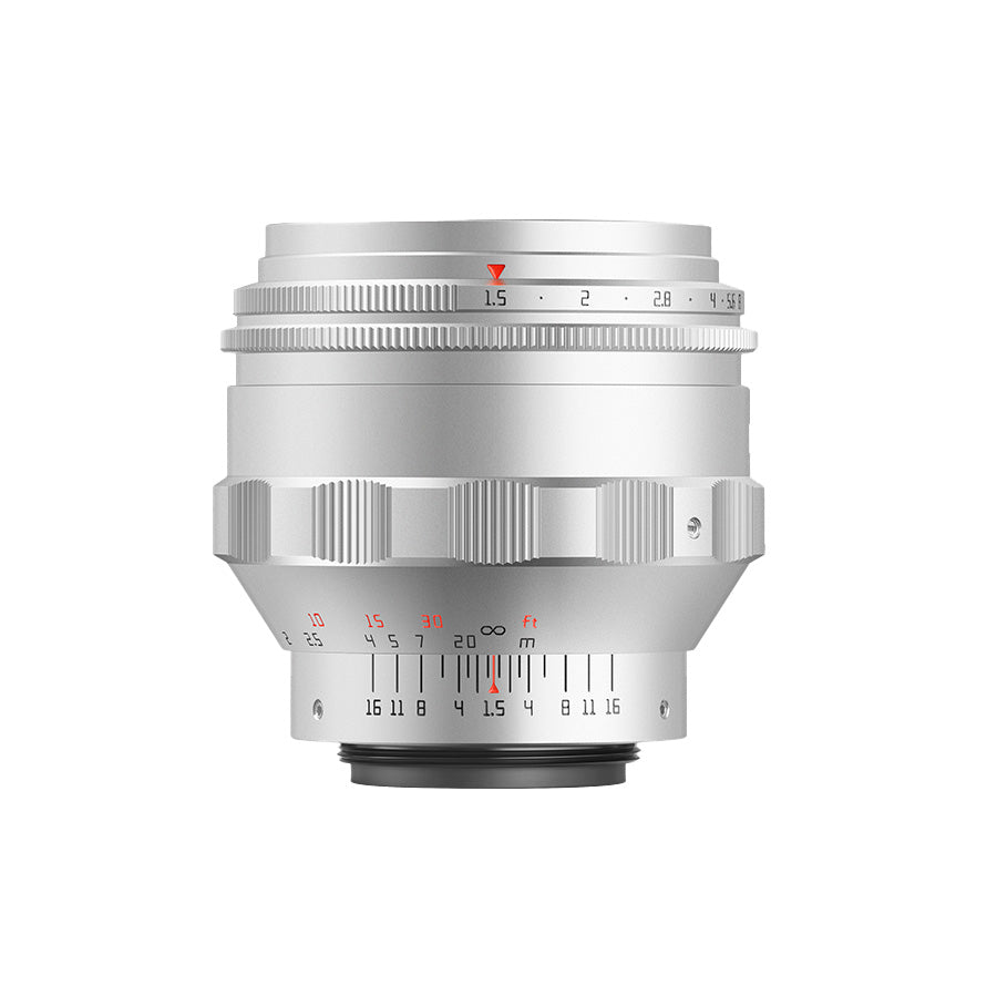 TTArtisan 75mm F1.5 Swirly Bokeh - M42 Mount - Silver