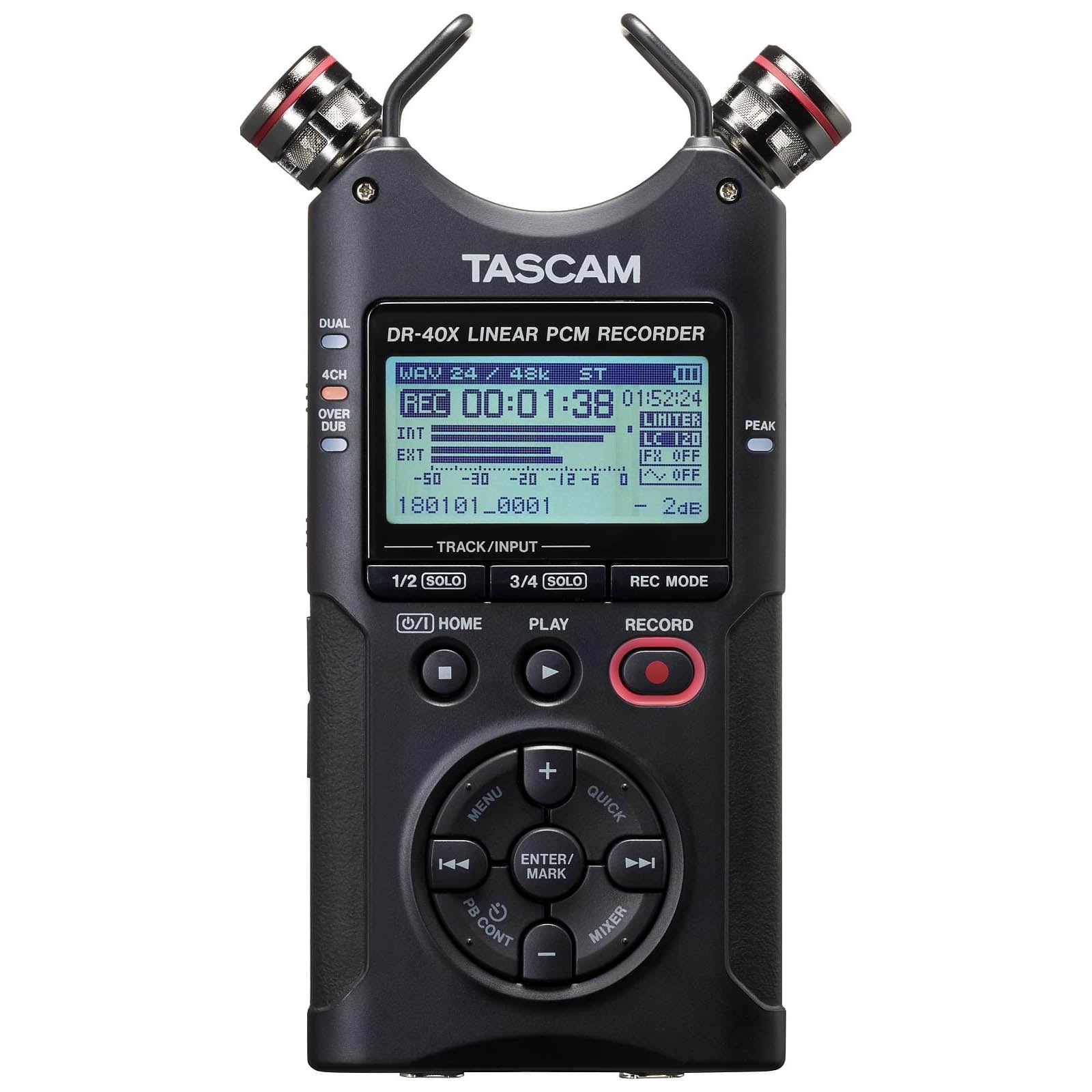 Clearance Tascam DR-40X Portable 4-Track Audio Recorder