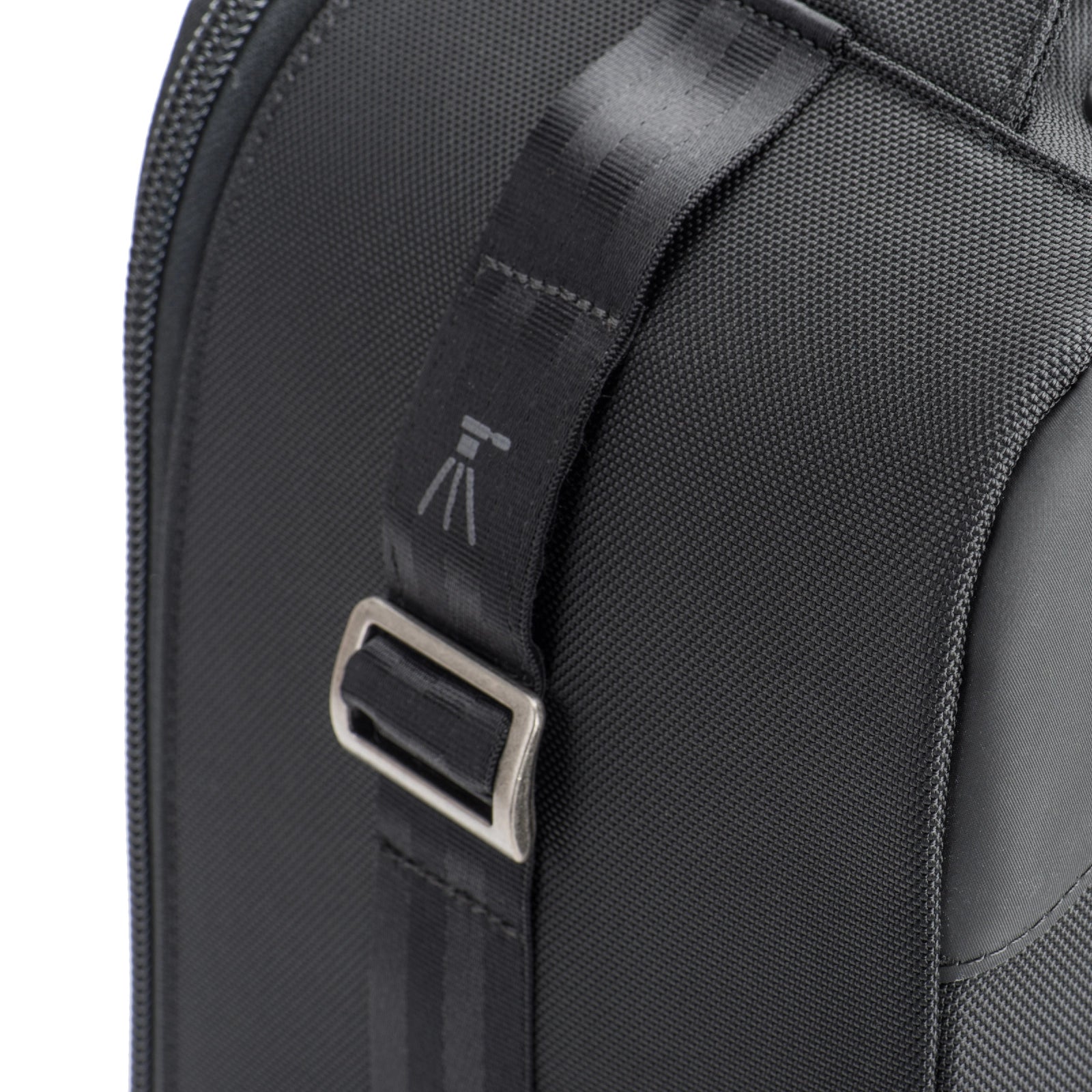 Think Tank Airport International V3 side angle of tripod mount