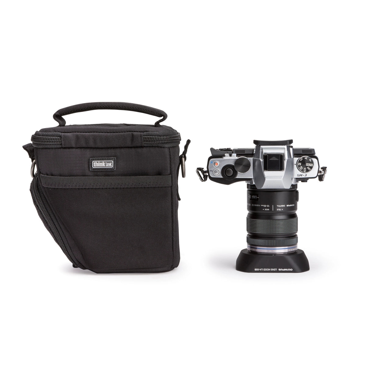 Think Tank Digital Holster 5 V2 front angle with camera beside