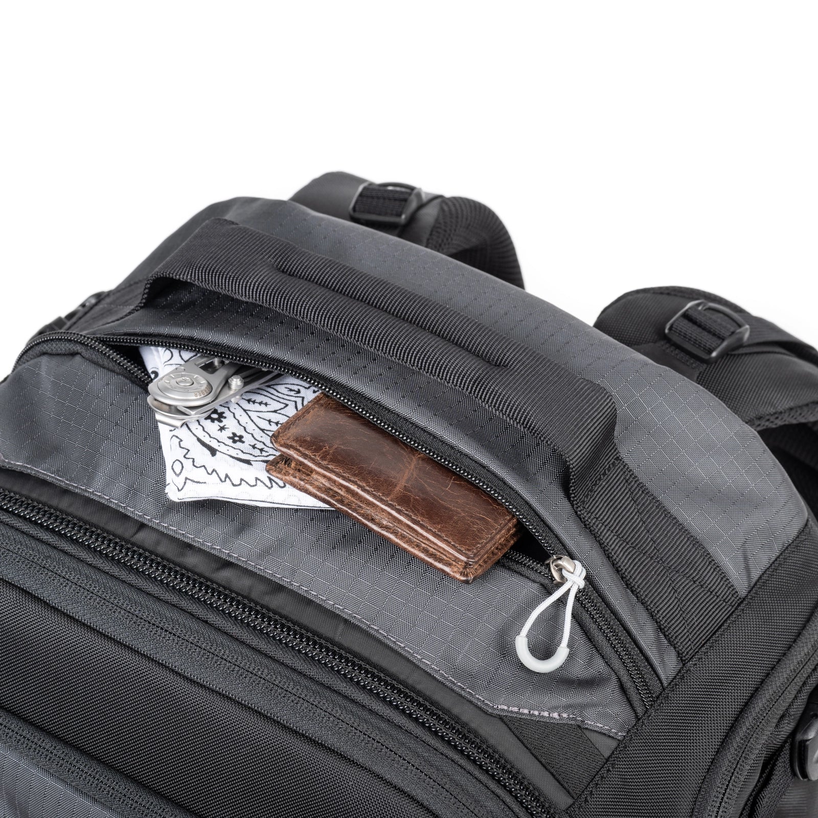 Think Tank FirstLight 46L+ top angle of top pocket