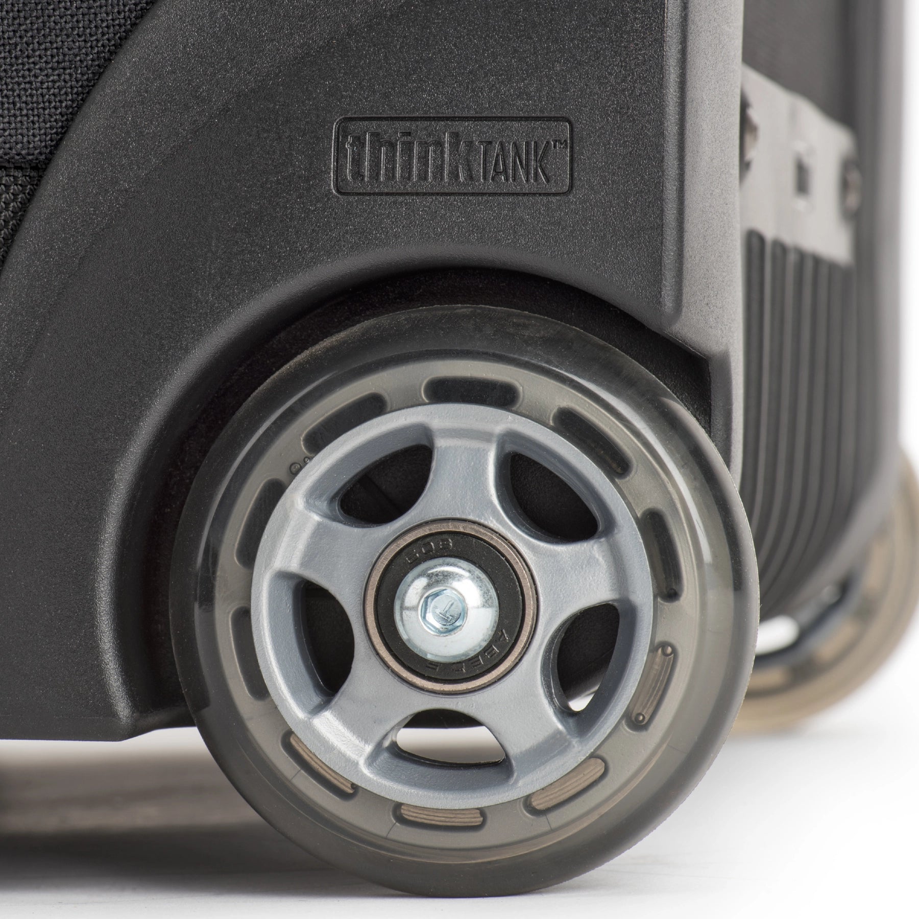 Think Tank Photo Airport Security V3.0 close up of roller wheel
