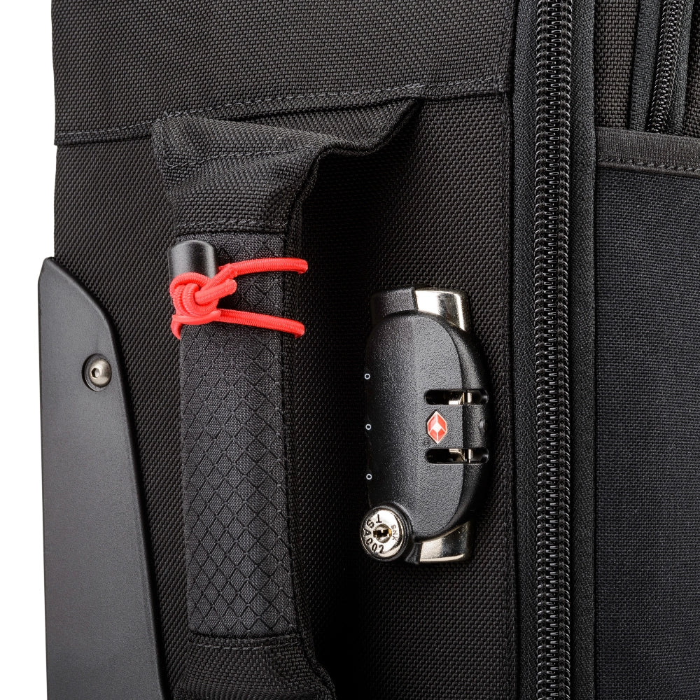Think Tank Red Whips V2 on camera bag handle