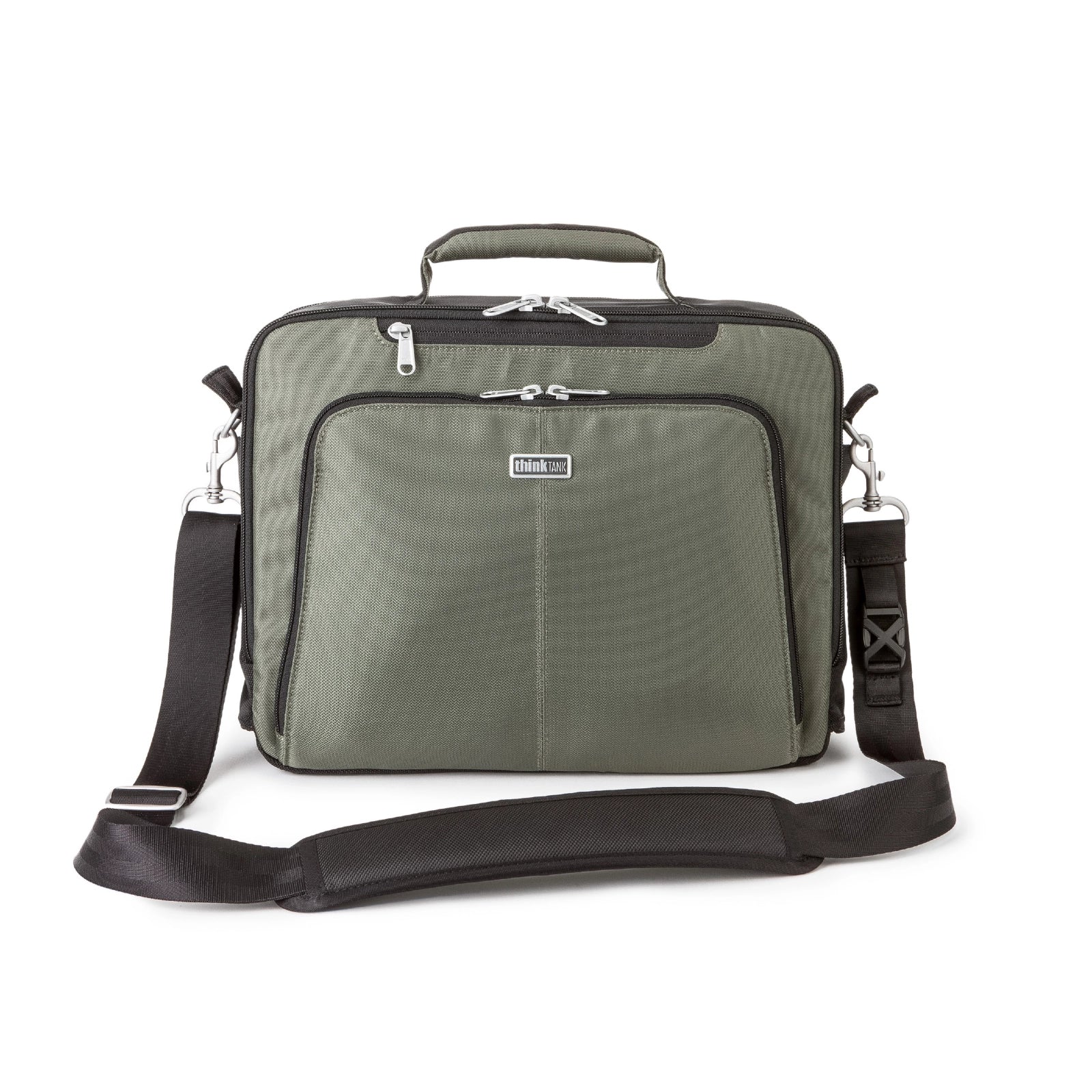 ThinkTank My 2nd Brain 13 Black Laptop Case - Mist Green front angle