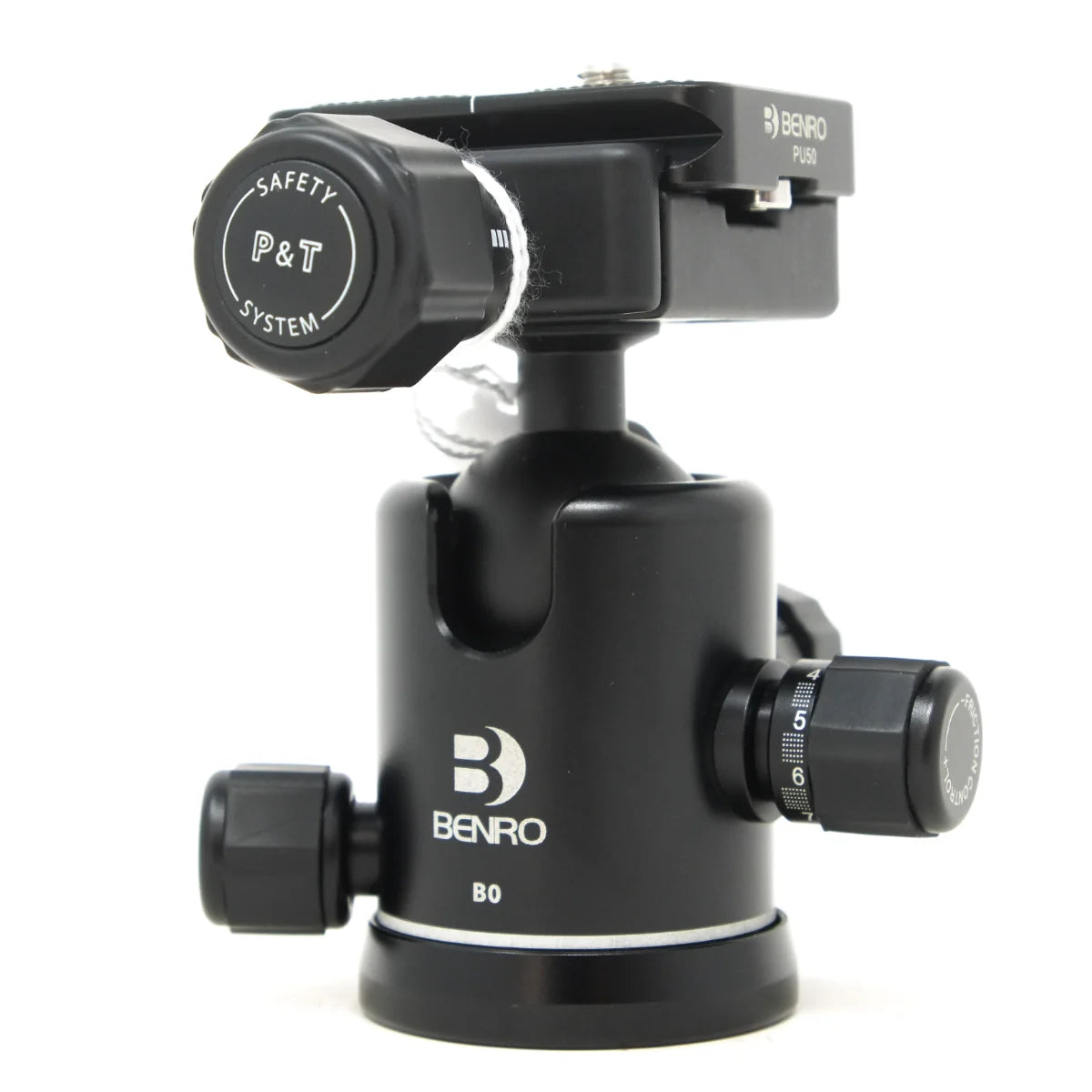 Used Benro BO Ball Head with PU50 Quick Release - front angle