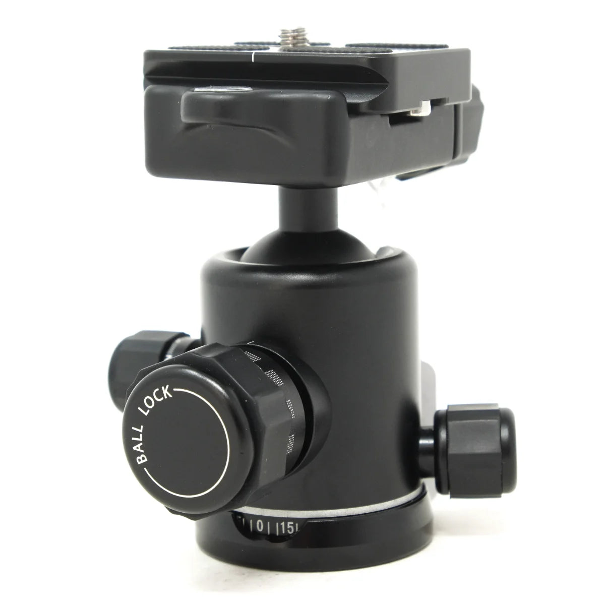 Used Benro BO Ball Head with PU50 Quick Release - side angle
