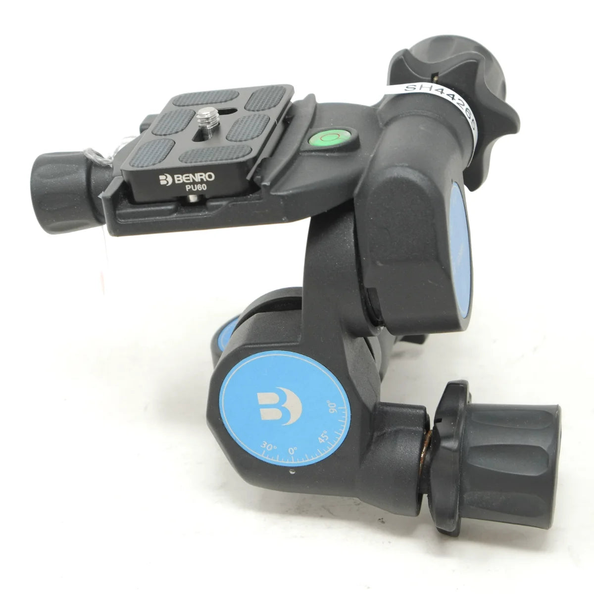 Used Benro GD3WH Geared Head with level - side angle