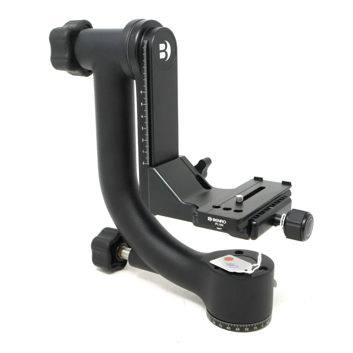 Used Benro GH2 Gimbal head with plate - side angle