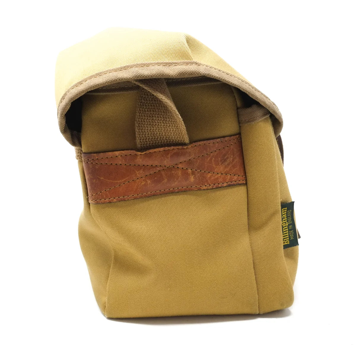 Used Billingham F4.5 shoulder bag in Khaki Tan - side angle