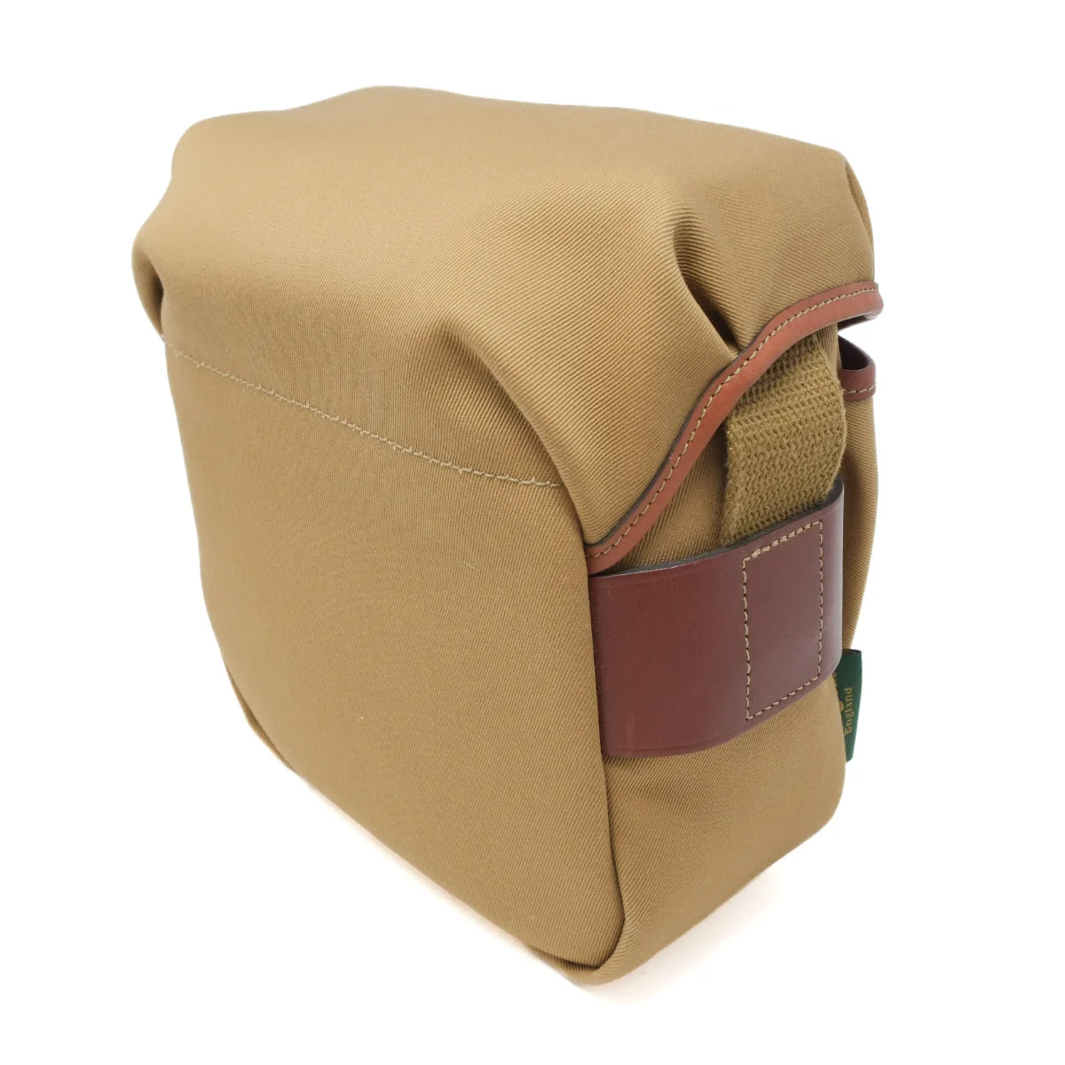 Used Billingham Hadley Digital in Khaki Canvas/Tan leather - side angle