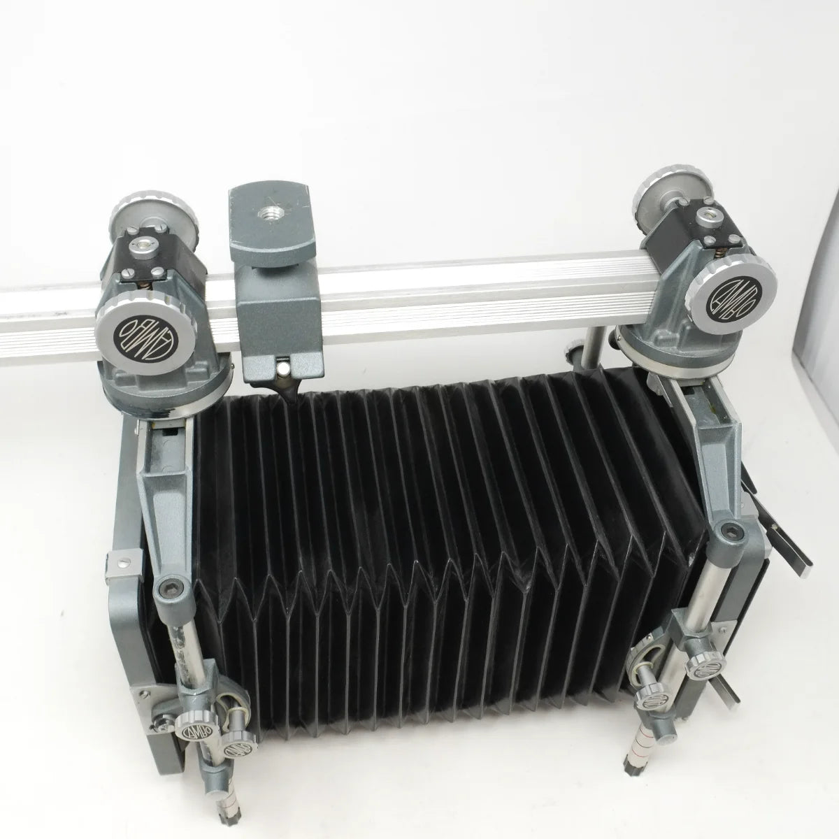 Used Cambo 5X4 Monorail camera with standard bellows - top angle